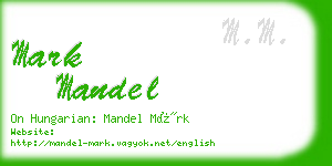 mark mandel business card